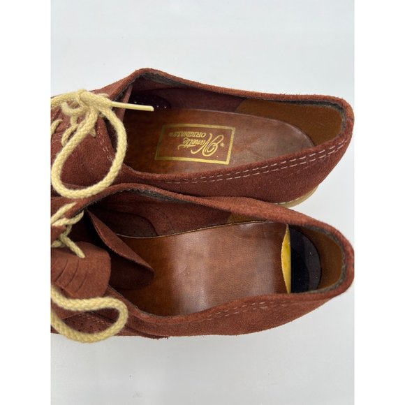 Vintage Nanette Originals Wooden Heel Loafers Size 7 - Picture 4 of 7